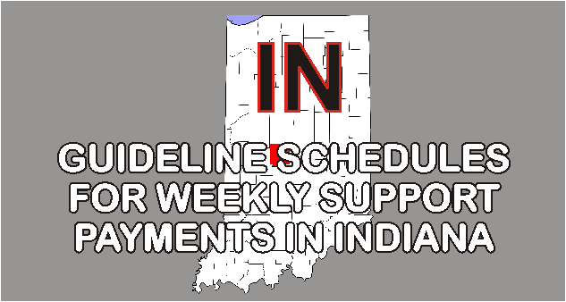 indiana child support guideline schedules